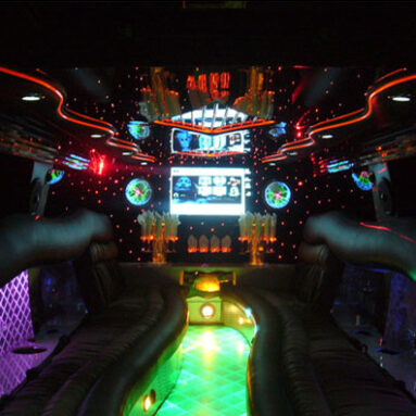 28-Passenger Hummer H2 Interior