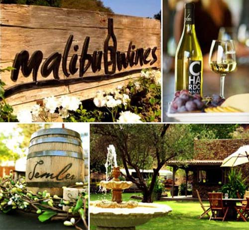 Exclusive wine-tasting tours in Malibu, California.