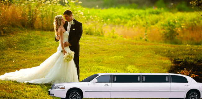 Wedding limousine in Los Angeles