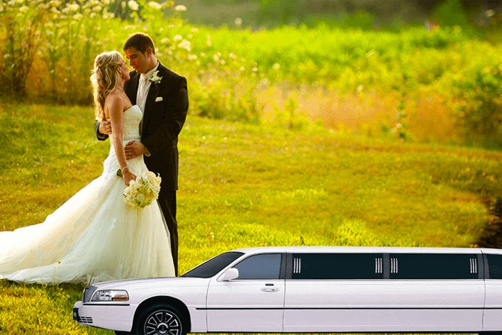 Wedding limousine in Los Angeles