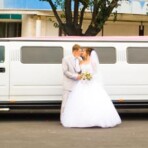 Wedding limo photo