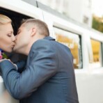 Wedding limo photo