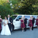 Wedding limo photo