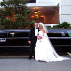 Wedding limo photo
