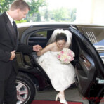 Wedding limo photo