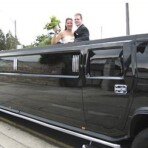 Wedding limo photo