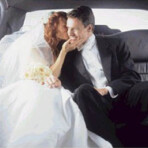Wedding limo photo