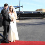 Wedding limo photo