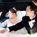 Wedding limo photo