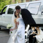 Wedding limo photo
